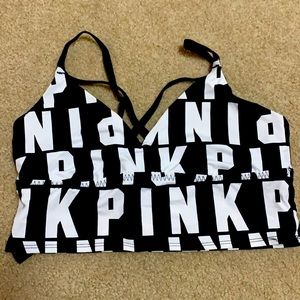 PInk strappy bra unlined